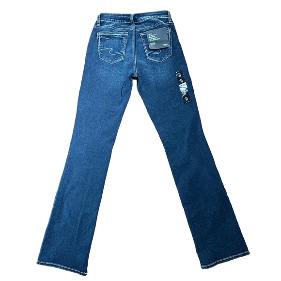 NWT Silver Jeans, Suki Curvy Fit Mid Rise Slim Boot 27x35 Indigo - Picture 6 of 12
